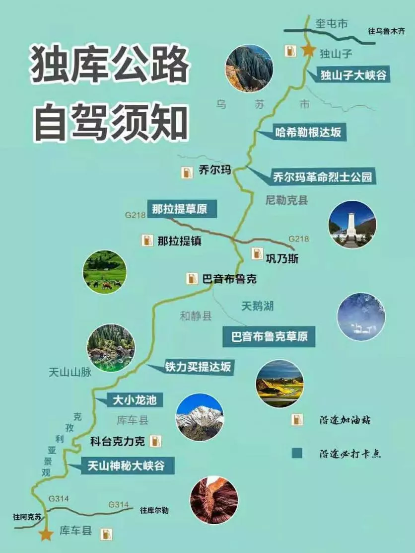 独库公路
驾游攻略 最佳路线图、详细介绍、住宿和费用问题等一文解决