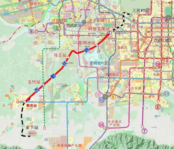 西户铁路站点设置及线路图