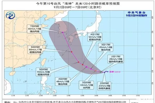 2020第10号台风海神生成 会登陆广东吗