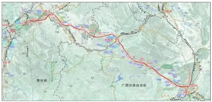 贵南高铁线路图及站点